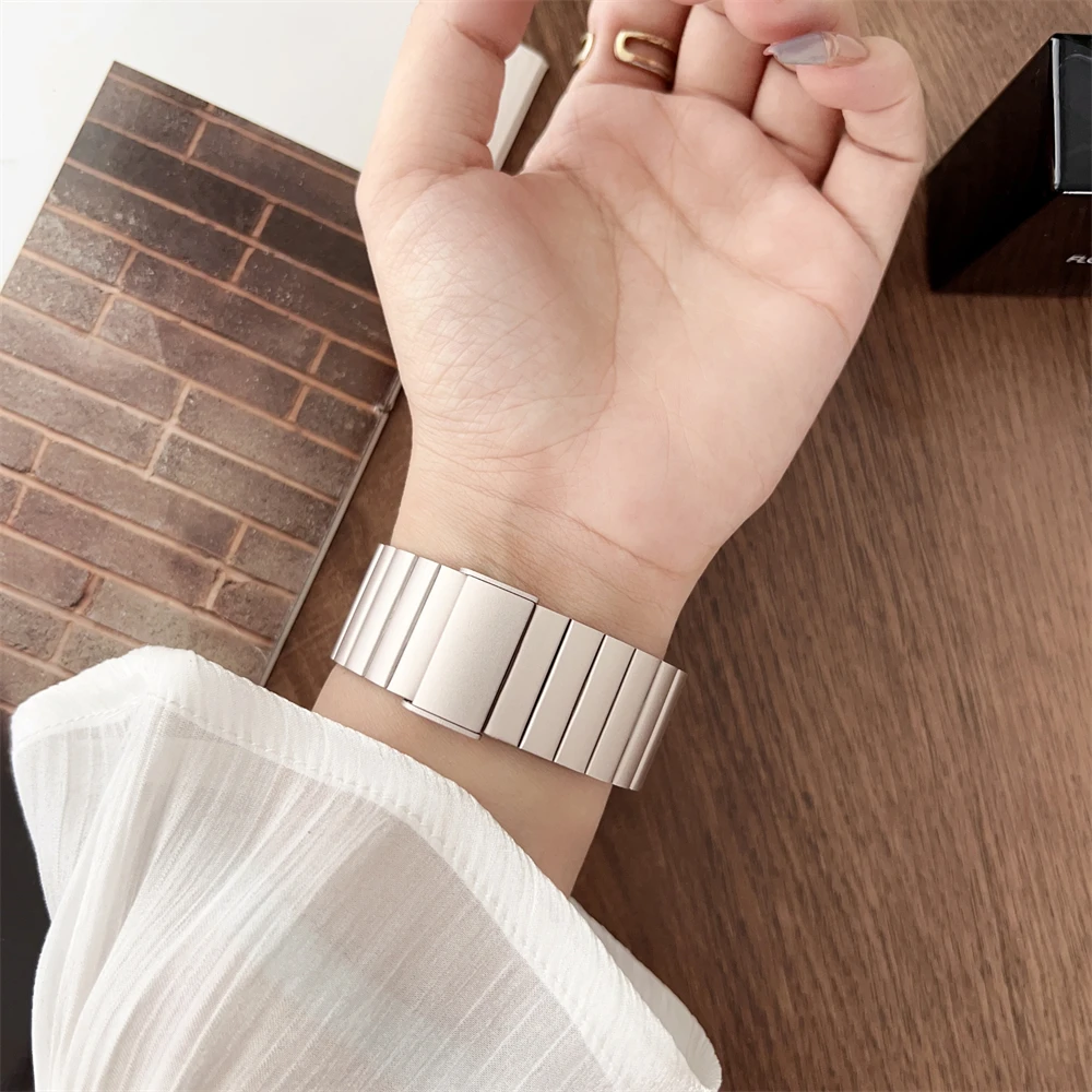 Stainless Steel Strap For Apple Watch Series 10 9 8 7 46mm 41mm 45mm 44mm 40mm For iWatch Ultra 2 49mm 38 42mm Metal Link Band image 6