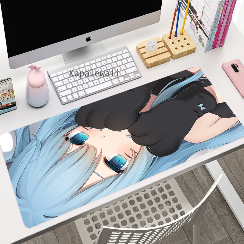 Large Mouse Pad Sexy Girl Cosplay Cat Mouse Pad Gamer Keyboard Laptop Mat Gaming Mouse Pad Anime Mousepad Creative Carpet Rug