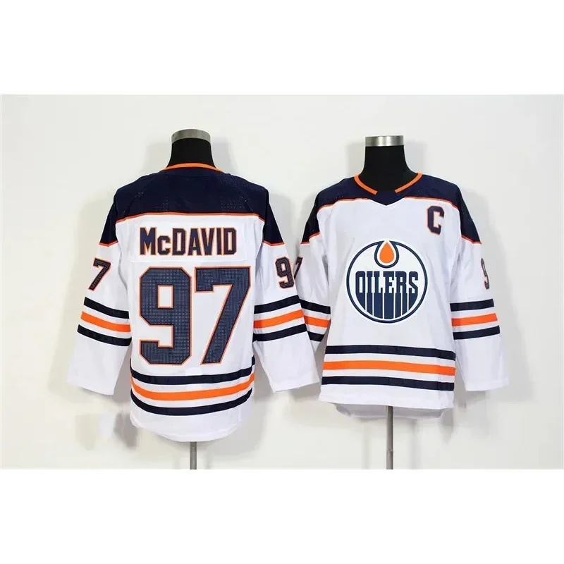 Connor McDavid  Jersey Canada Edmonton Ice Hockey Jersey 97 Classic Sweater Stitched Letters Numbers More Color US Size S-XXXL