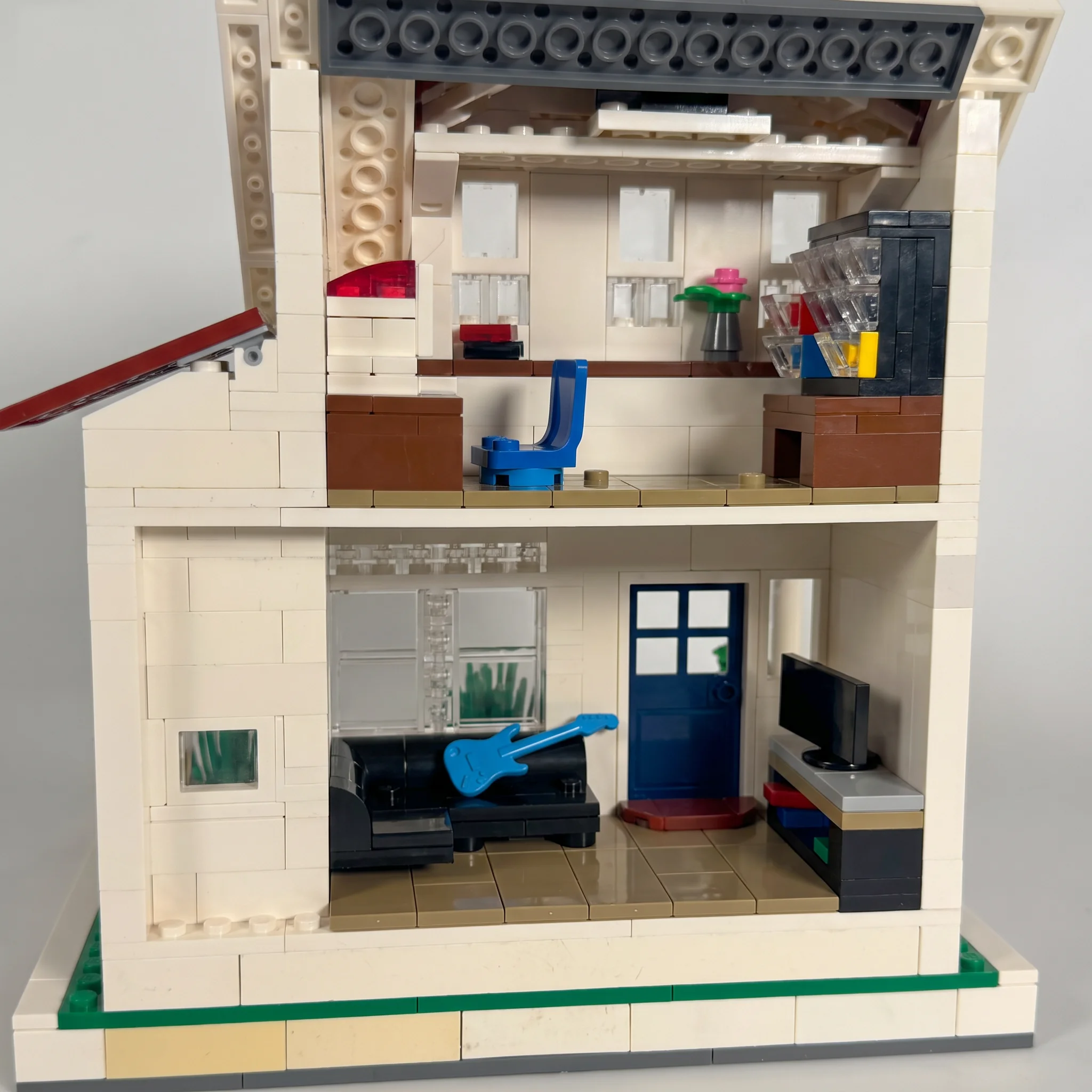 PolaDeer 1176-teiliges Toretto-Familienhaus MOC-Baustein-Set, Hobby-Bausatz, Modellspielzeug, Geburtstagsgeschenk für Kinder – Detail 3