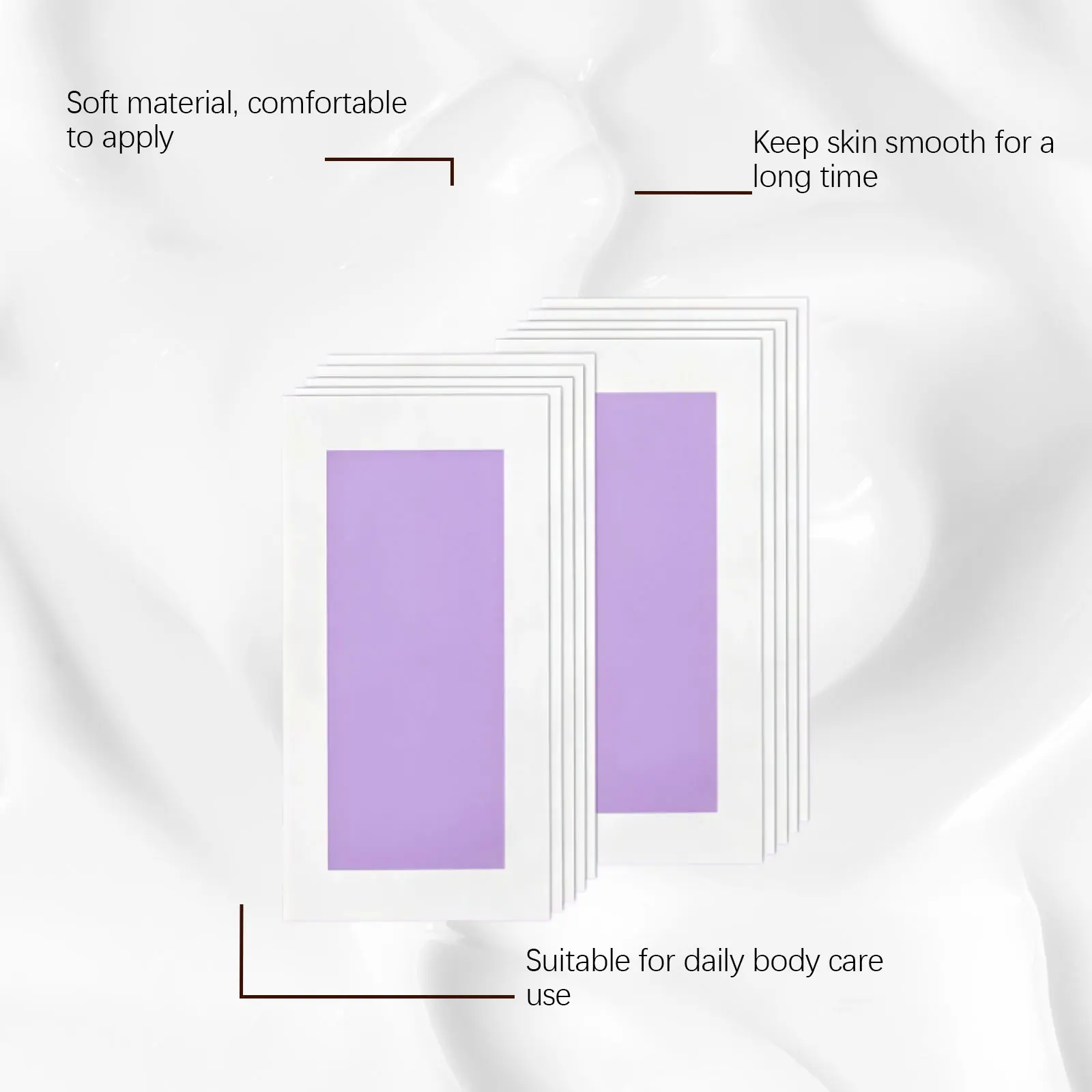 Depilatory Wax Strips Hair Removal Cold Wax Paper Summer Depilation Face Neck Arm Underarm Leg Body Smooth Painless Beauty Tools - view 5