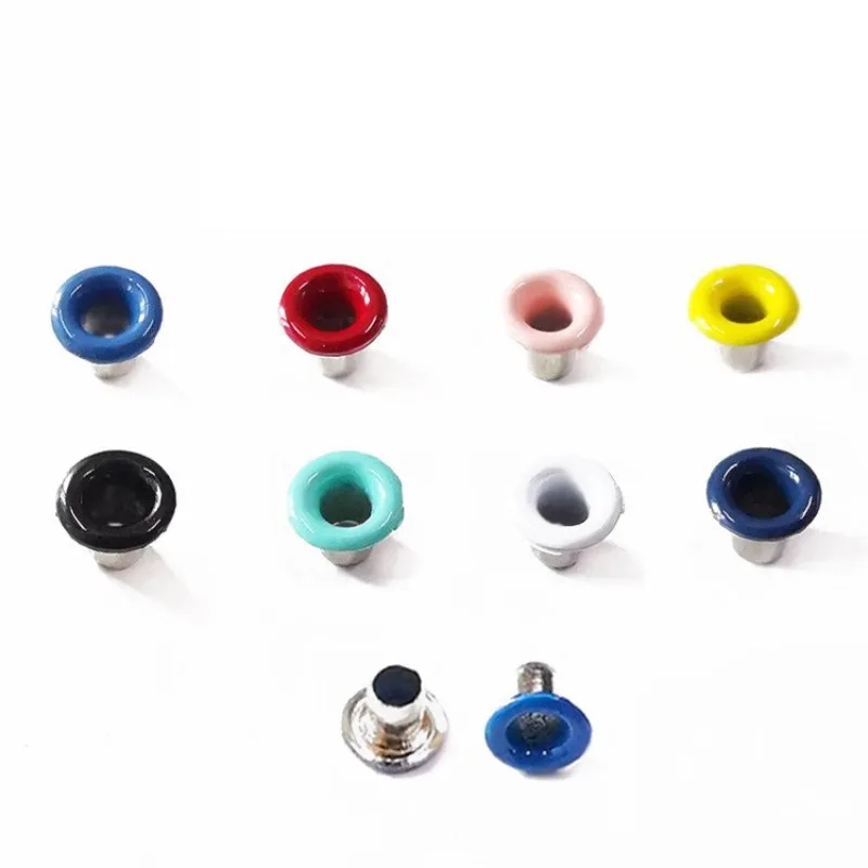 2mm Multicolor Metal Eyelets Buttonholes Buckle Hole For DIY Leathercraft Scrapbooking Shoes Belt Cap Bag Tags Clothes