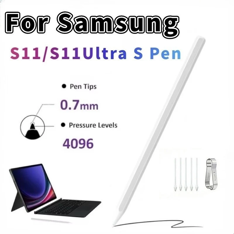 For Samsung Galaxy Tab S11/S11Ultra SM-X730 X930 Replacement Stylus Pen S Pen Sensitivity  Pencil No Bluetooth with 5 tips