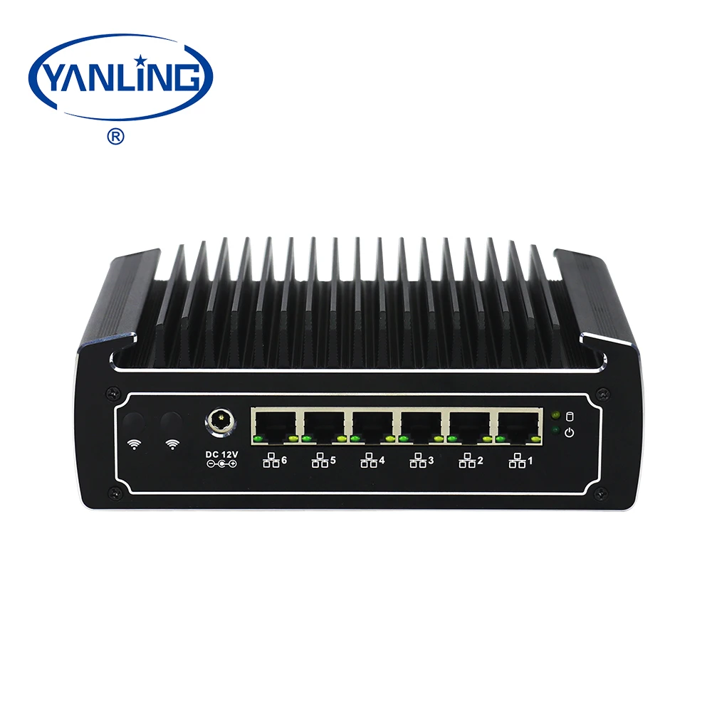 PFsense Firewall Soft Router Mini PC 6 NIC Gigabit Ethernet Network Appliance Fanless & In Stock