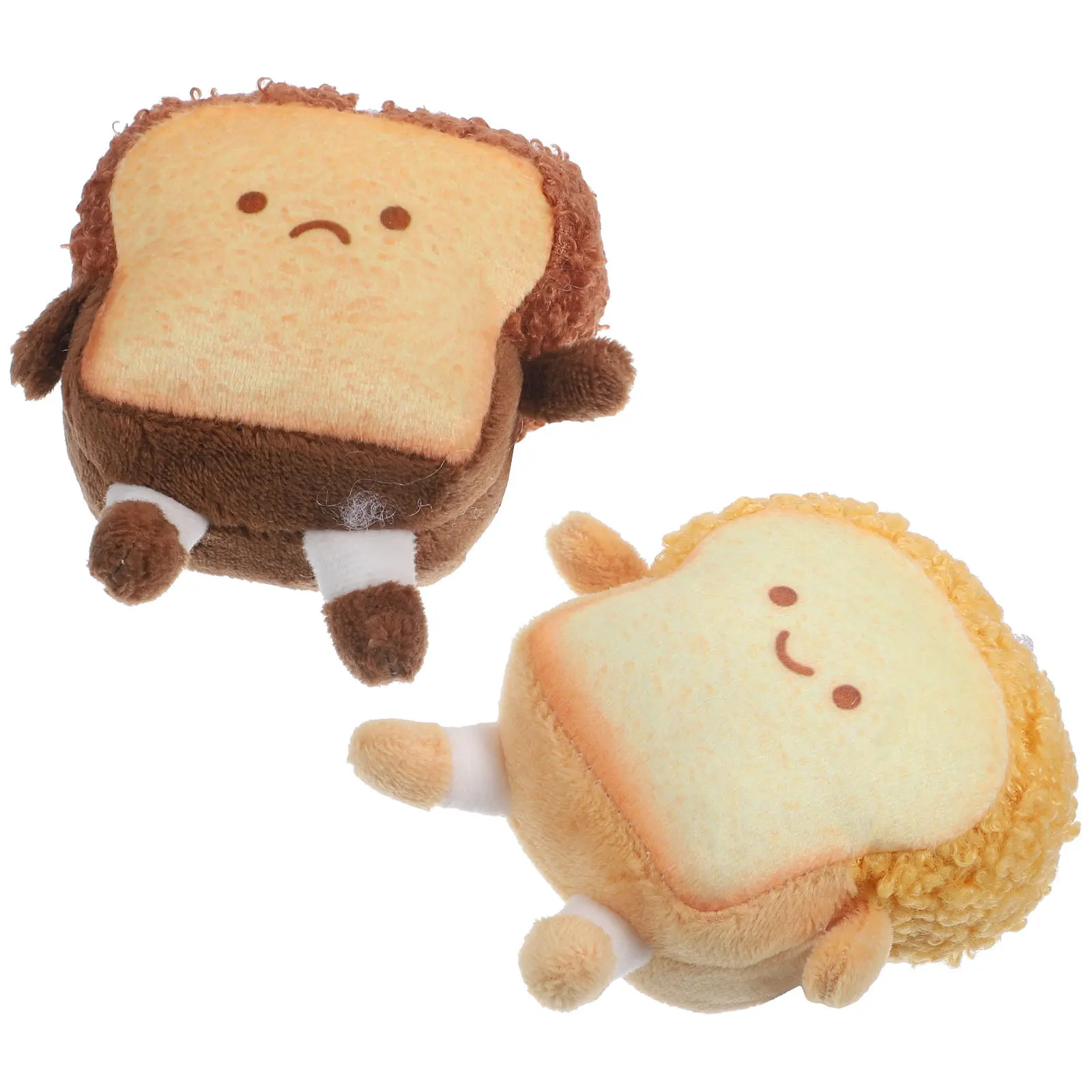 2 قطعة قلادة الخبز نخب لطيف محشوة معلقة نخب سيارة ديكور معلق حلية لحقيبة ديكور السيارة هدية الإكسسوارات