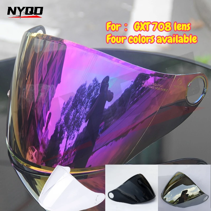 عدسات GXT 708 عدسات خوذة دراجة نارية اختيارية متعددة الألوان 708 عدسات خاصة بالخوذة cascos para moto casco de moto