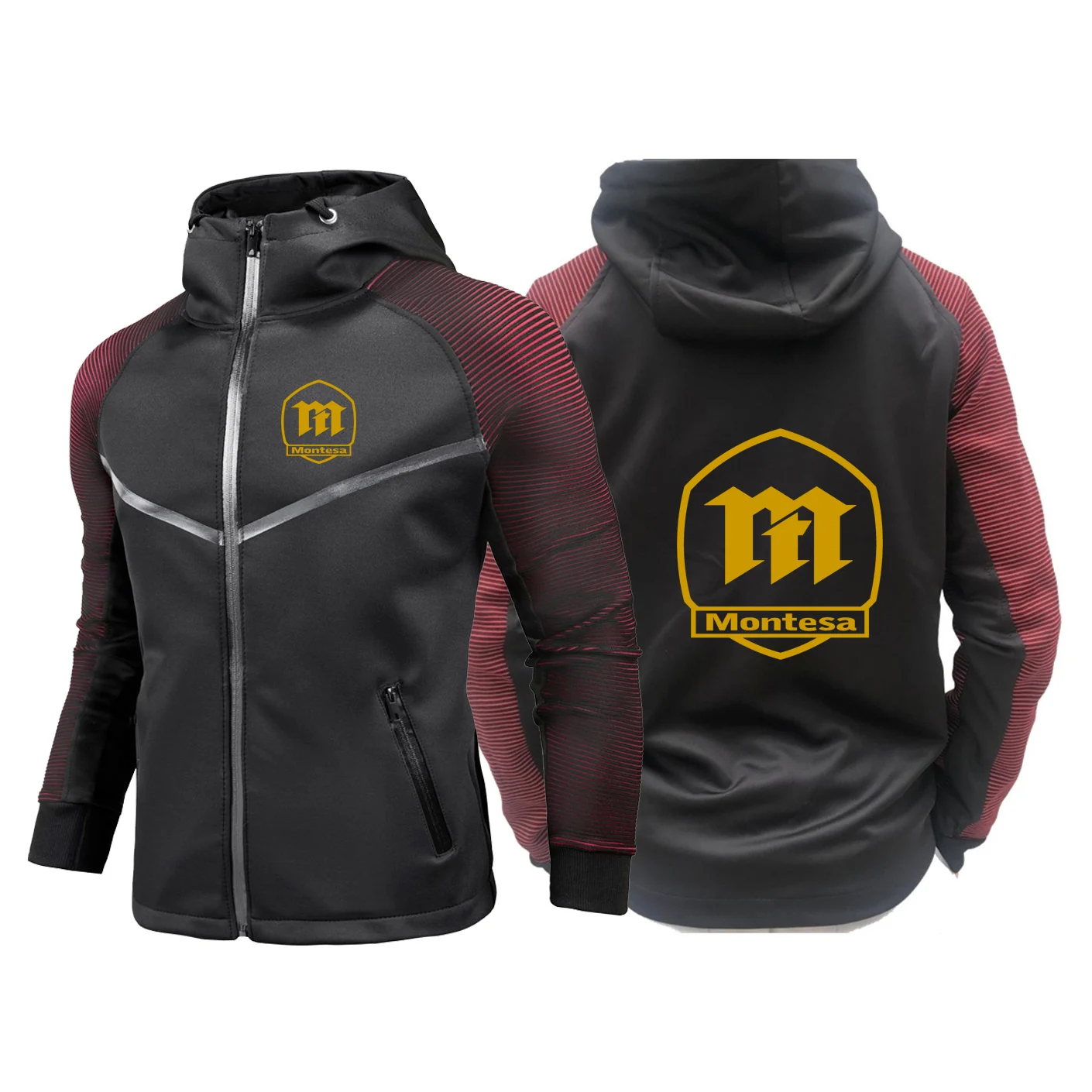 2025 Spring And Autumn Man's Montesa Espana Motorcycles Logo Print Sweatshirt Racing Suit Jacket Classic Cardigan Coat Hoodies view 2