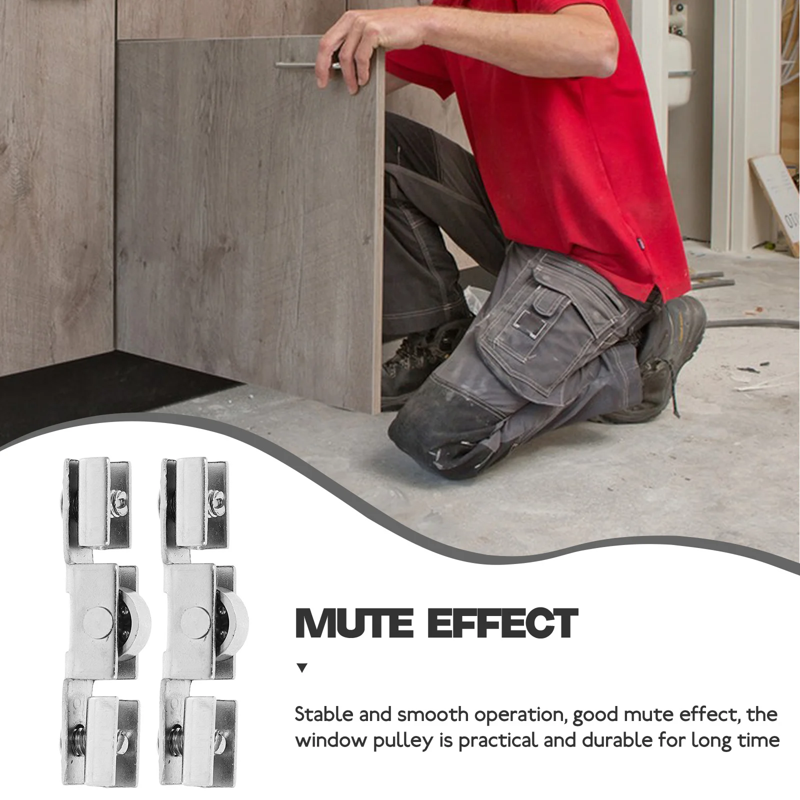 

8pcs Glass Door Pulley Roller Window Guide Wheel For Hardware Doors Windows Sliding Door Heavy Duty Metal Bearing Smooth Patio