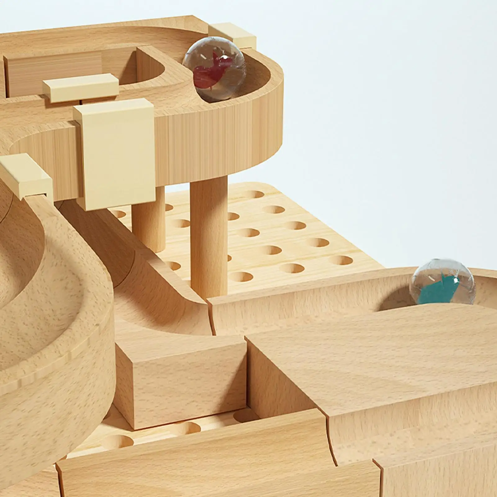 Marble Toys Wooden STEM Games Learning Marble Maze Game Race Track STEM Toys For Boys Girls Kids Classroom Home School