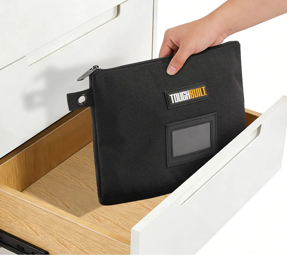 TOUGHBUILT Reißverschluss-Dokumententasche Verschleißfeste Stoff-Werkzeugtasche TB-95-12 – Detail 11