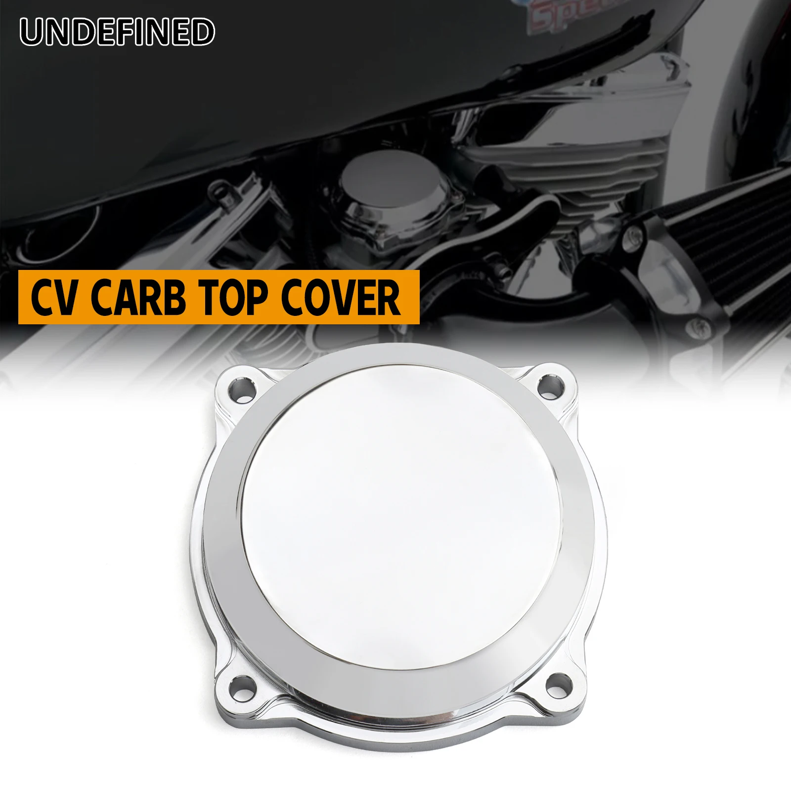 Motorcycle Aluminum CV Carb Top Cover Black Chrome For Harley Touring Softail Dyna FXR Sportster With CV40 Carburetor 1988-2006