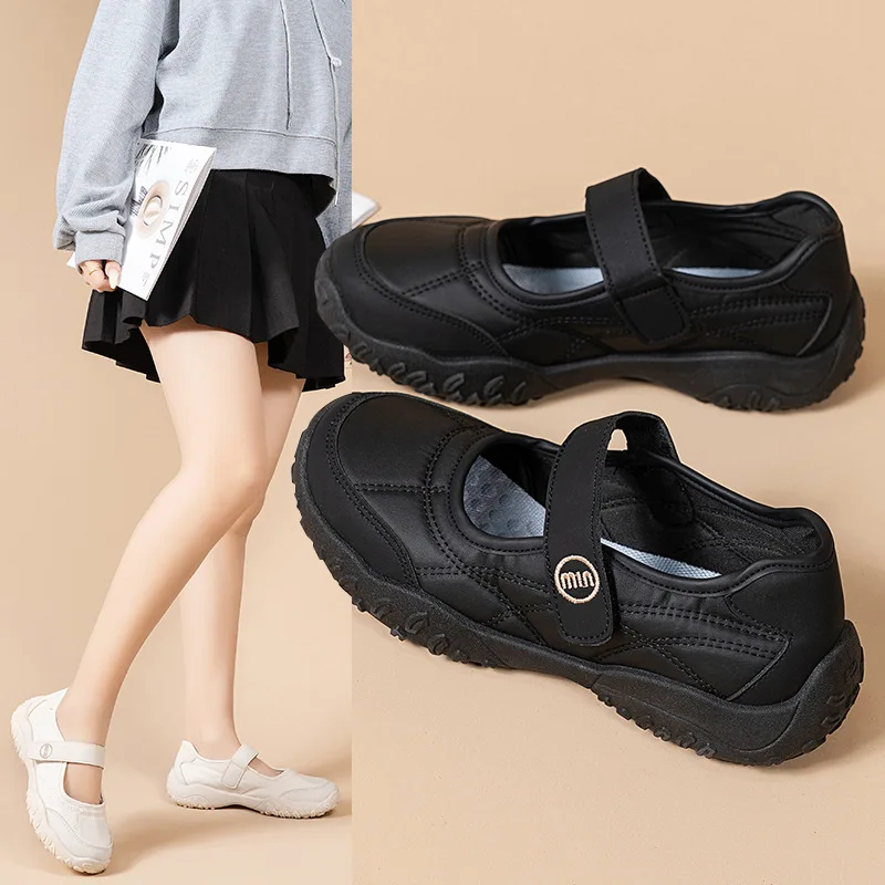 2026 New Soft Soled Anti Slip Mary Jane Shoes for Women, Comfortable, Breathable, Flat Sole, Versatile and Versatile