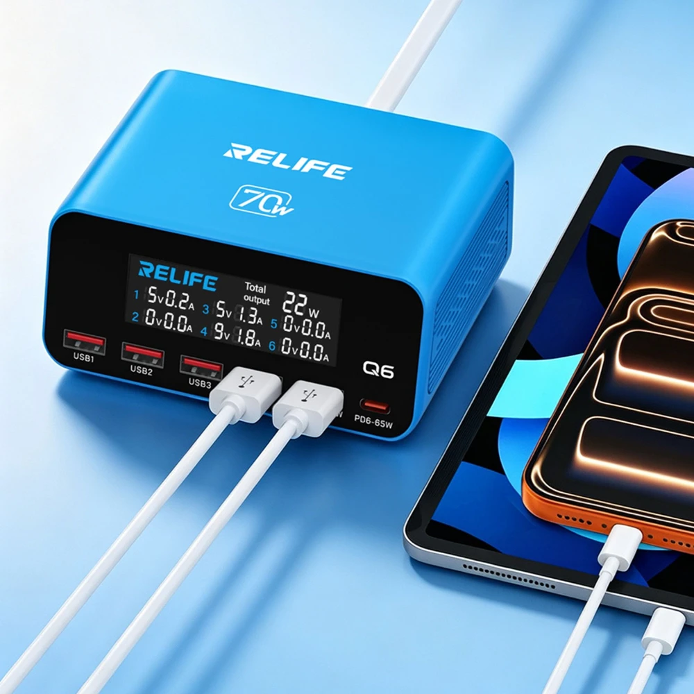 RELIFE Q6 70W PD QC Fast Charg - Tools Qc 评论和价格