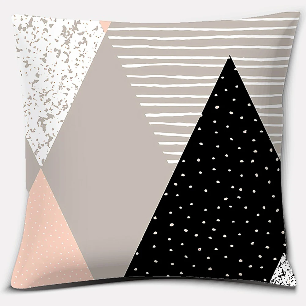 Nordic Modern Pink Series Pillow Gift Home Office Decoration Pillow Bedroom Sofa Car Cushion Cover (45cm * 45cm)