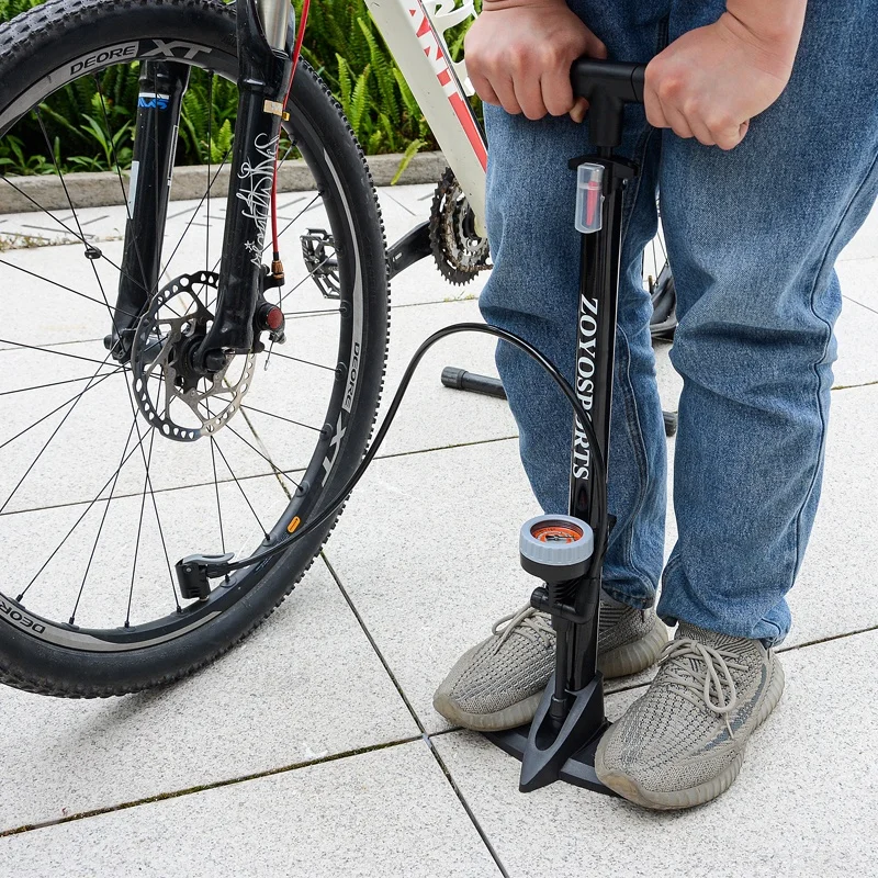 

STLF Guaranteed Black Wholesale Road Bicycle Accessories Cycle Floor Pump New Style Portable MTB Bike Air Floor Hand Pump