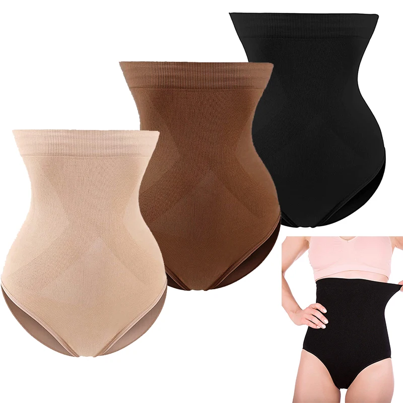 Higher Power Panties Tummy Control Body Shapewear Cross Compression Abs and Booty High Waisted Shaper Slim Abdomen Underpants