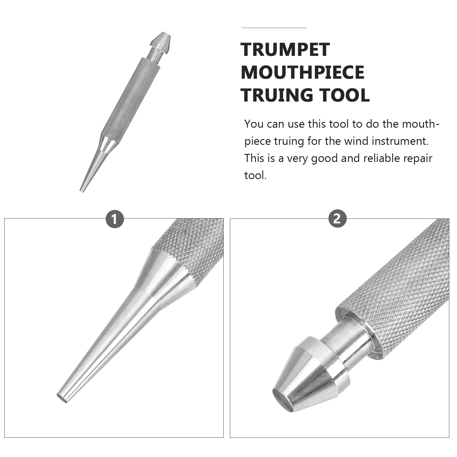 

Trumpet Mouthpiece Truing Tool High Grade Wind Instrument Repair Tool Professional Mouthpiece Alignment Accessory For Brass