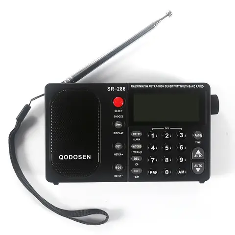 2024 New Qodosen Sr-286 Fm/lw/mw/sw Radio Receiver 18650 Battery
