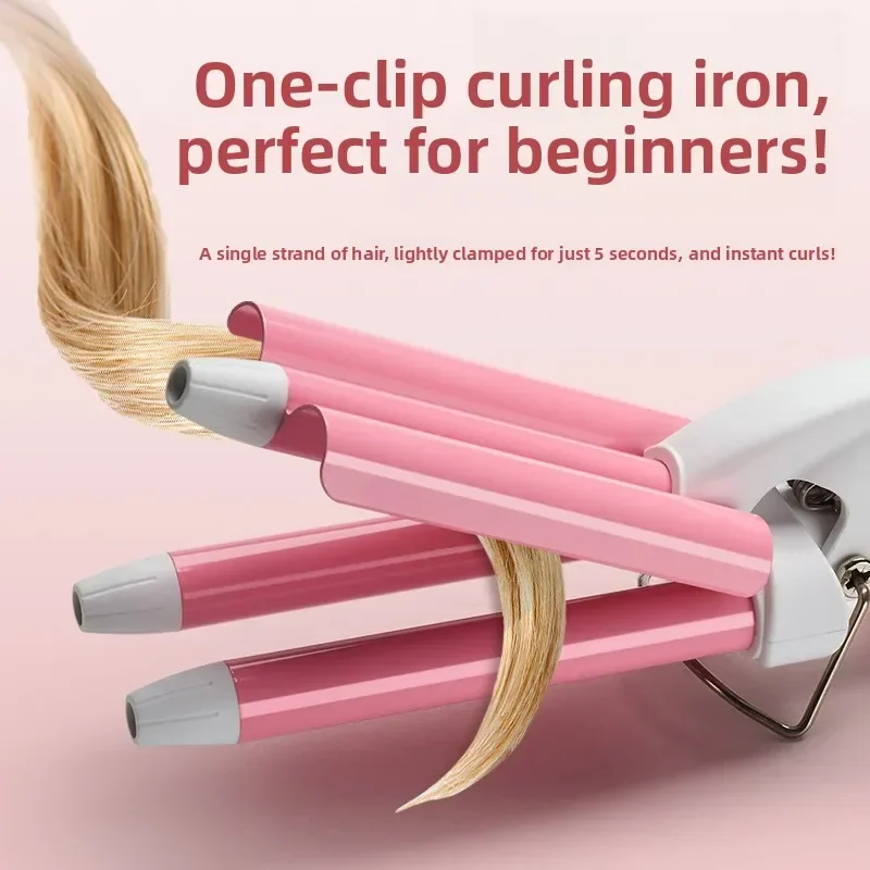 High quality   Egg Roll Head Curling Iron 13MM Water Ripple Portable Egg Roll Rod Large Roll Negative Ion Electric Splint