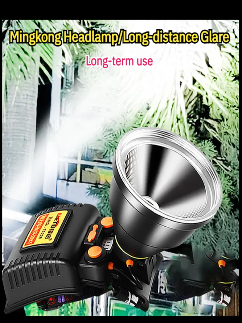 

Strong Light LED Headlamp with Smart Sensor Auto-On, Modern High Efficiency Design Ultralong-Lasting Waterproof Light for Hiking