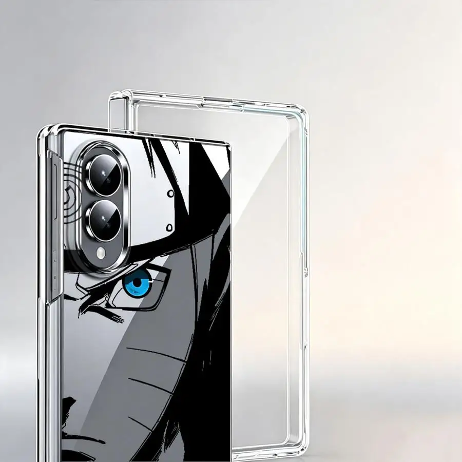 Funda de teléfono transparente suave de anime N-arutos para Samsung Galaxy Z Fold 8 ZFold8. 5