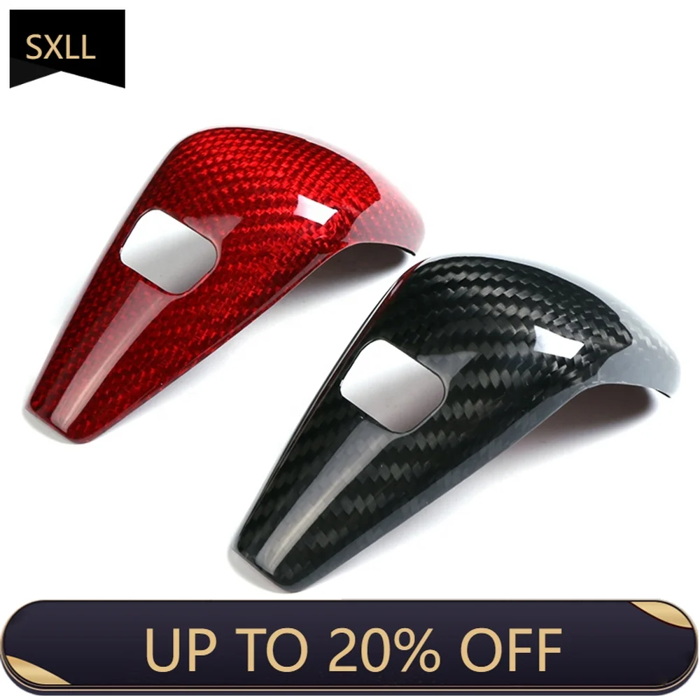 

SXLL New 3 Series G20 G28 Carbon Fiber Sticker Interior Accessories Real Carbon Fiber Shift Knob Cover