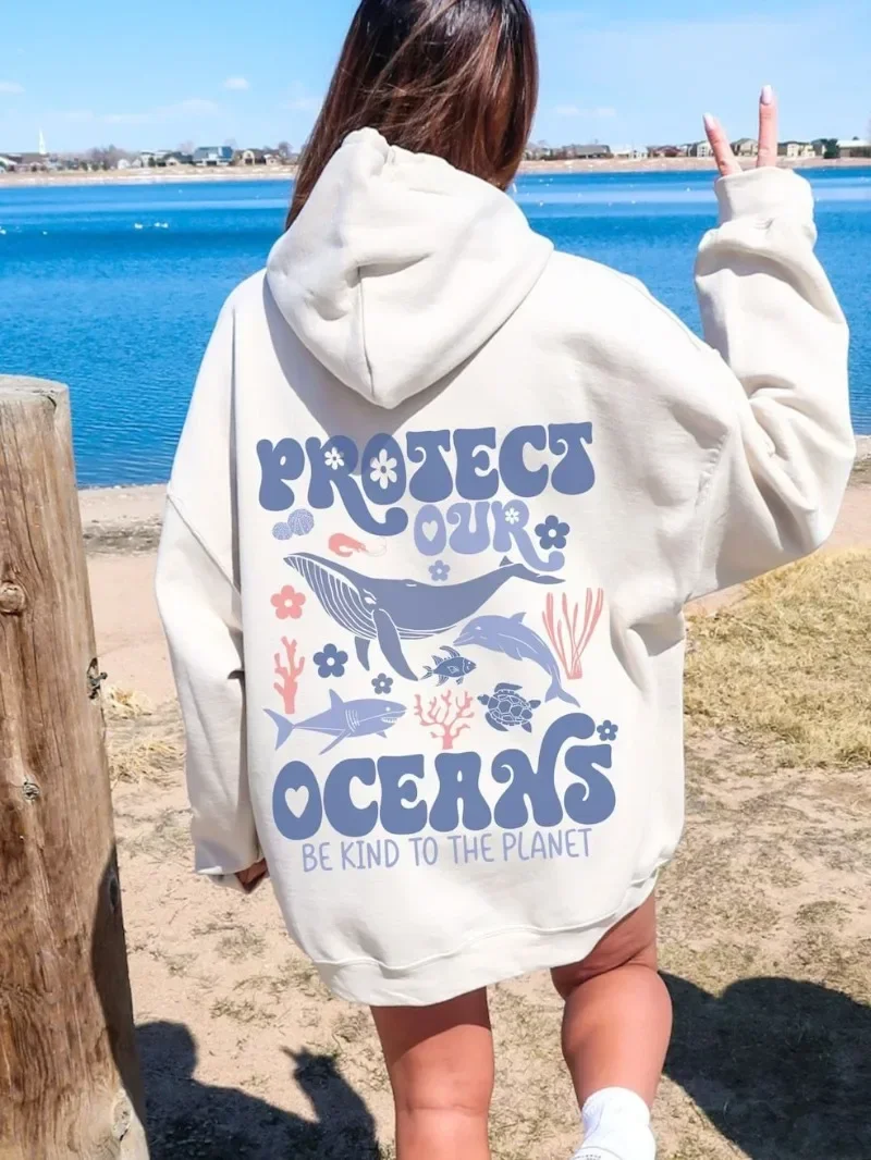 American Letter Print Women Hoodies Plus Size Sweatshirt Autumn Winter Hooded Hip Hop Sportswear Clothing Streetwear Y2k Kpop