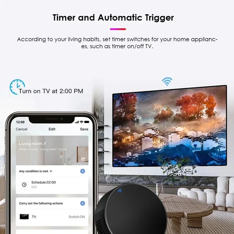 A56G-Tuya Smart Wifi IR Remote Control Universal Infrared DIY Remote Control For TV DVD AUD AC Voice For Alexa Google Home
