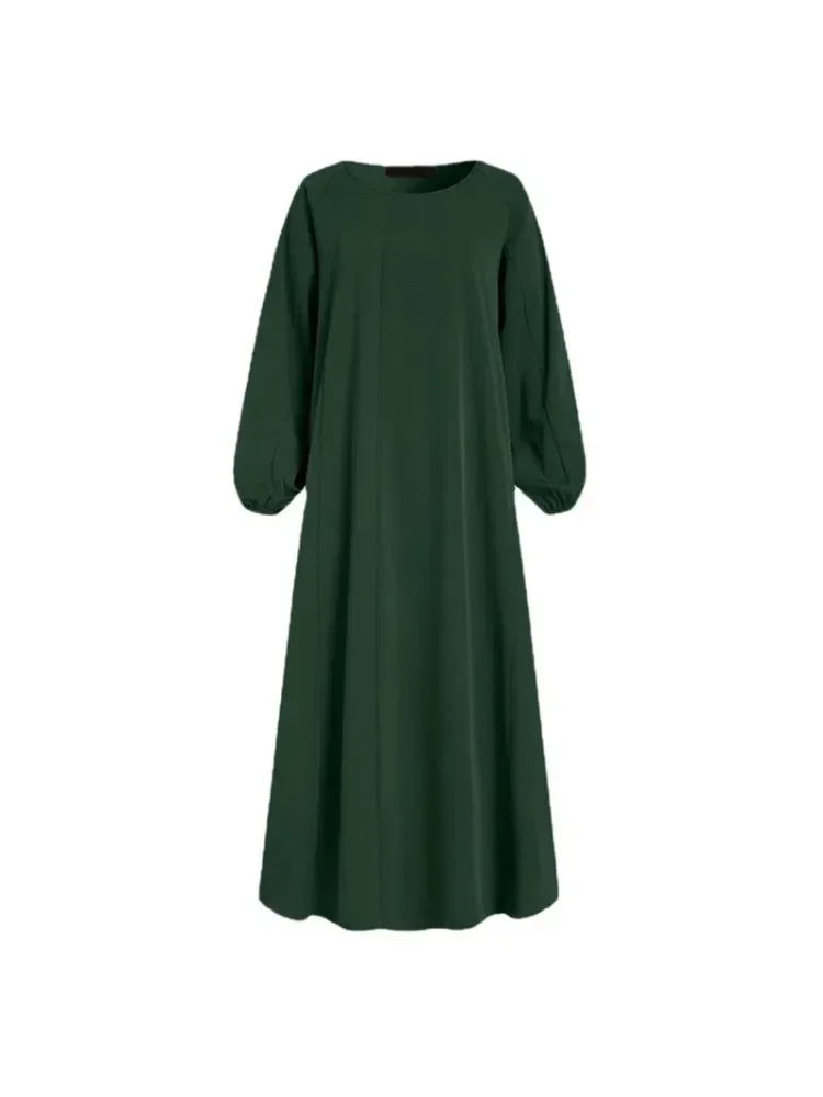 

Новые шифоновые мусульманские женские платья Рамадана, модные однотонные марокканские арабские длинные халаты, Дубайский кафтан, ислам, скромные Ид Абаяс