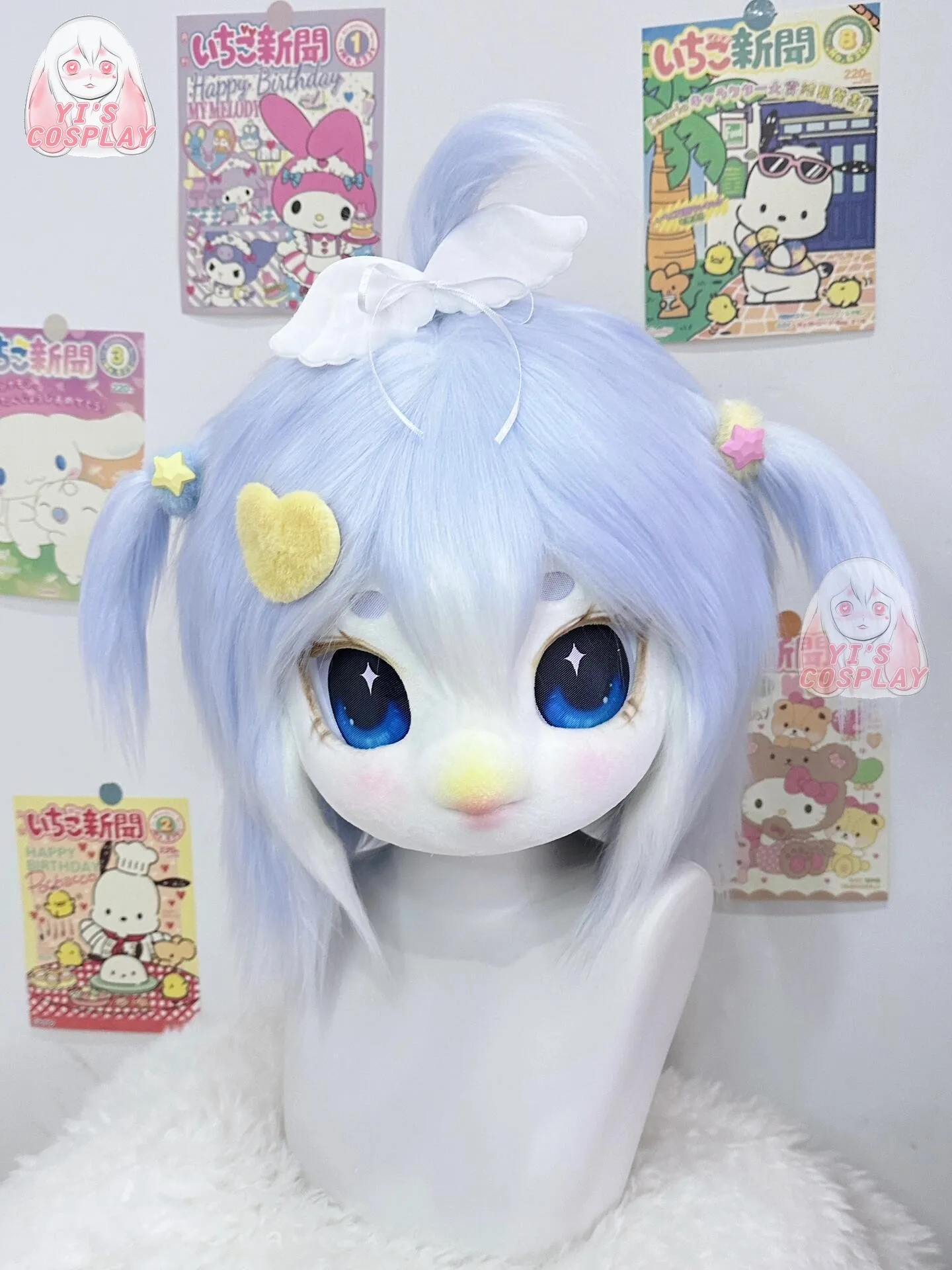 Furry Head Cosplay Kigurumi Fursuit Handmade Customized Fursuit Furry Custom Role Play Kigurumi Head Headsets Beast