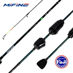 Mifine Chase Spin XUL 초경량 스피닝 로드, 30T 탄소 섬유 후지 링, 송어 낚시용 관형 팁, 빠른 액션, 0.2-0.8g
