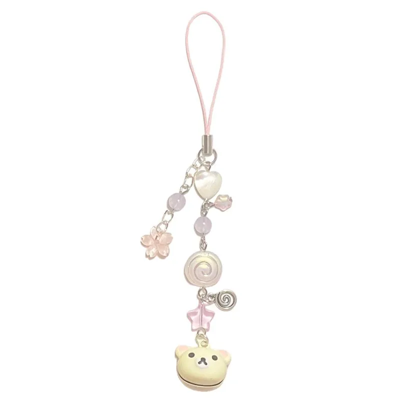 handmade Bear Pendant Phone Charm Fairy Core Beaded Y2K