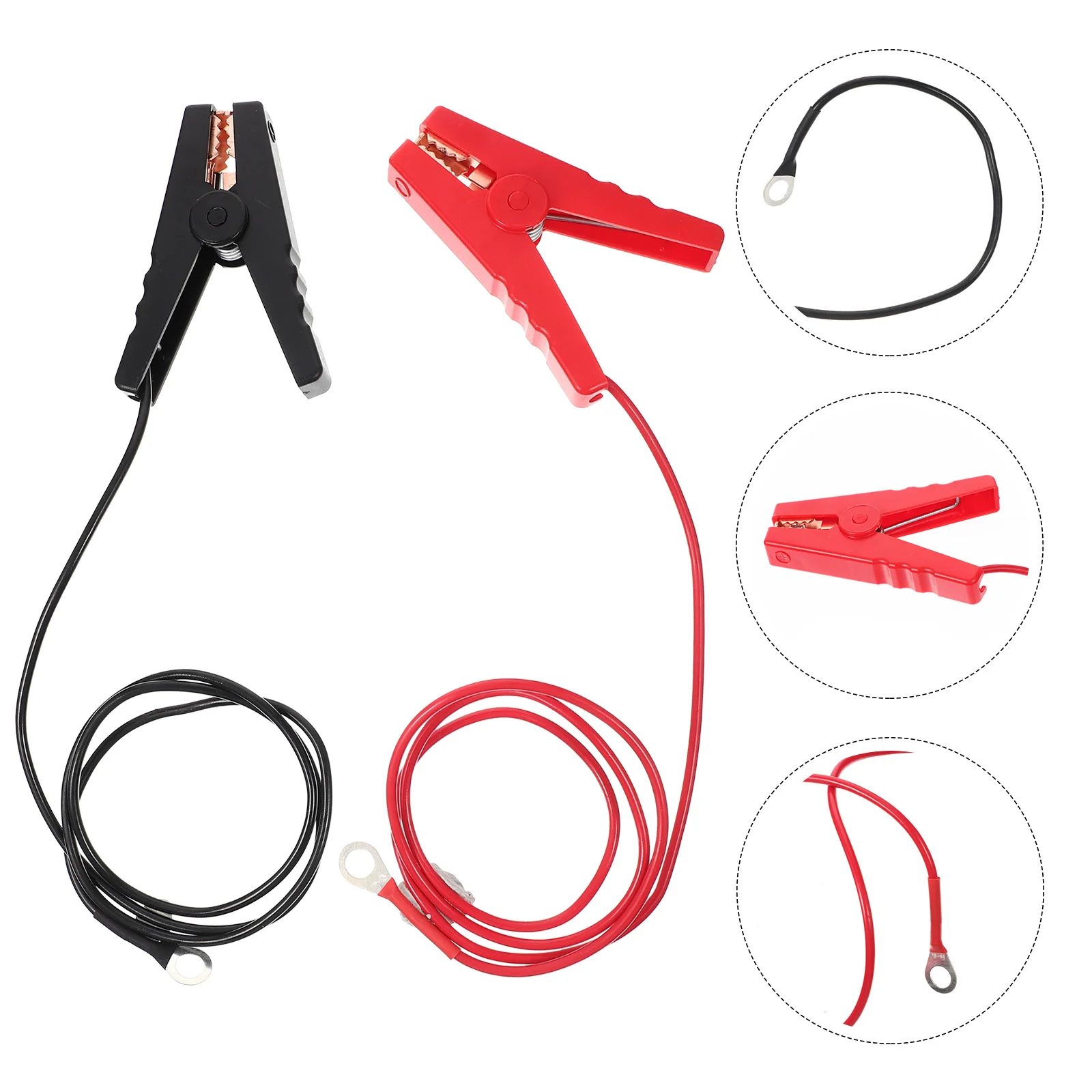 

Charging Cable Fencing System Wires Jumper Wiring Electric Fence Leads Cables Farm Metal with Clips Crocodile Alligator