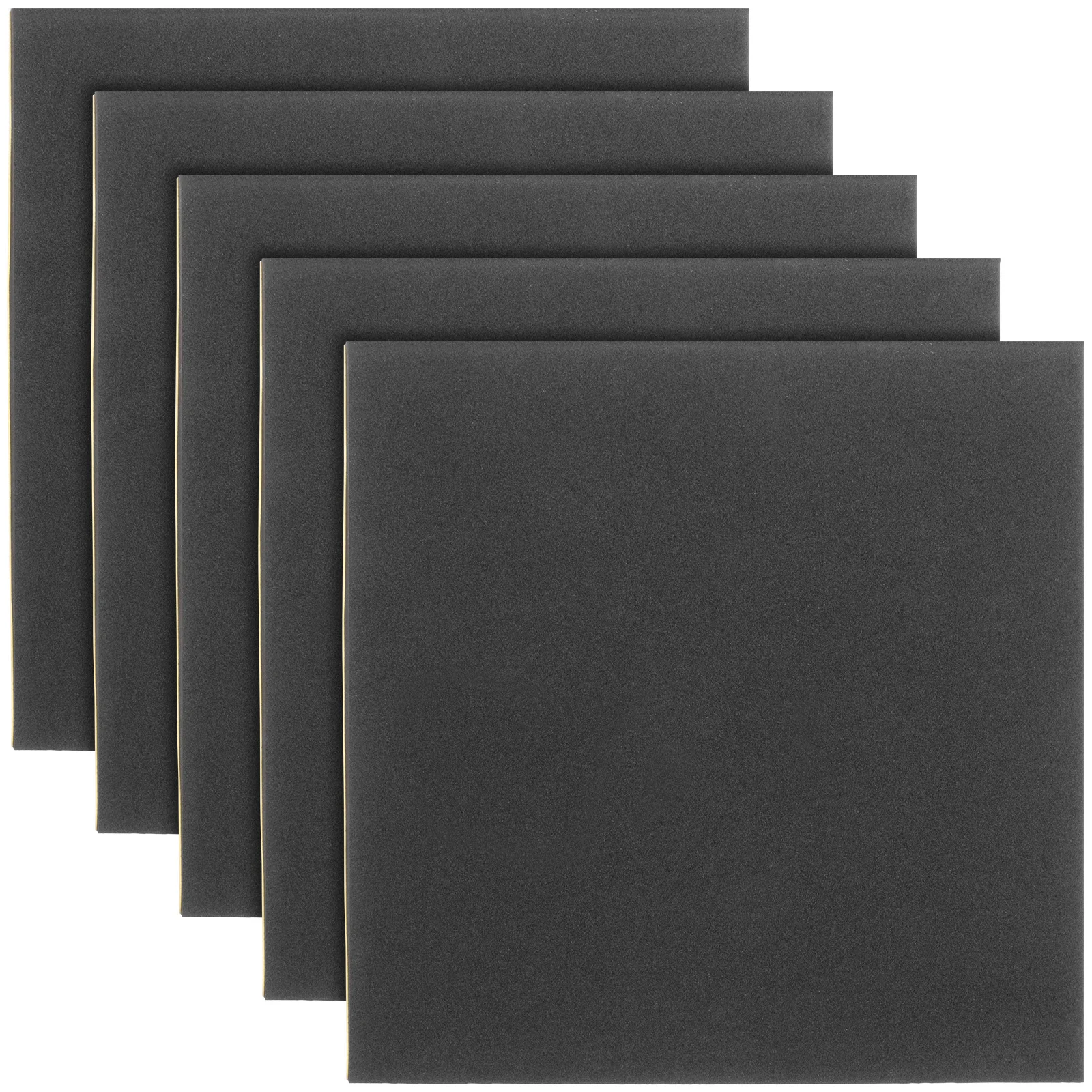 

5Pcs Anti-Vibration Pads 150x150x5mm Black Premium Neoprene Rubber Waterproof Shock Absorbing Vibration Isolation Mats for Doors
