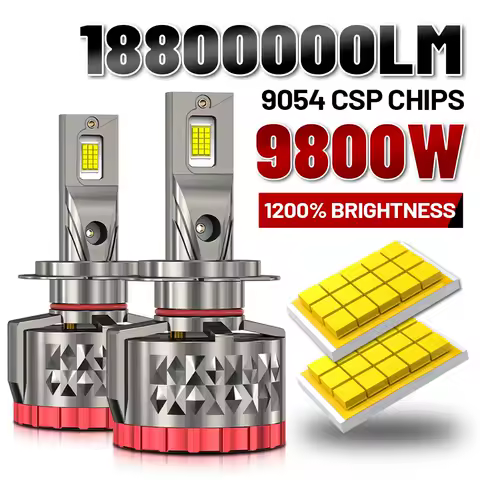 9800W H4 H7 LED Headlight 18800000LM Led Canbus Car Lamps H11 H8 H9 9005 9006 HB3 HB4 9012 HIR2 Turbo Lamp 6000K Car Light 12V
