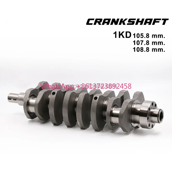 New Goway Cast Iron Crankshaft for Hiace 1KD 1KD-FTV Hilux Prado Land Cruiser Tacoma 3.0L OE