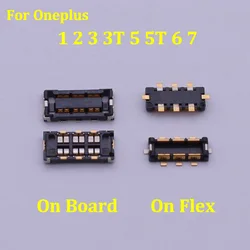 2Pcs Battery Flex Clip Holder FPC Connector Plug Contact On Board For Oneplus 1 2 3 3T 5 5T 6 7 A3000 A3010T A5000 A5010 A6000