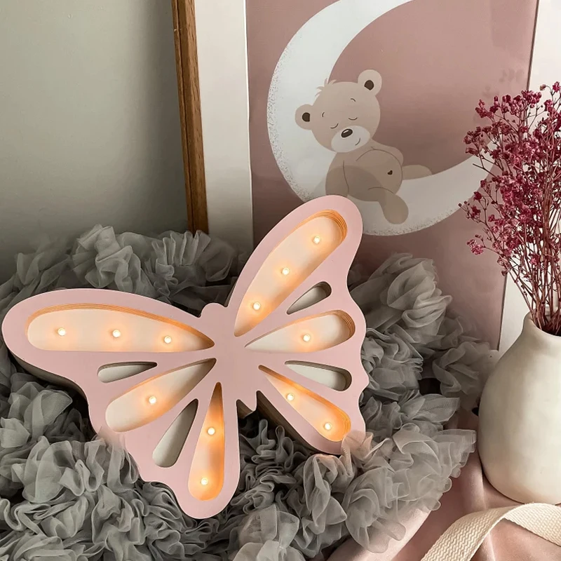 

Custom Wooden Butterfly for Girls Cute Butterfly for Baby, Birthday Gift, Unique Kids Room Decor, Newborn Gift