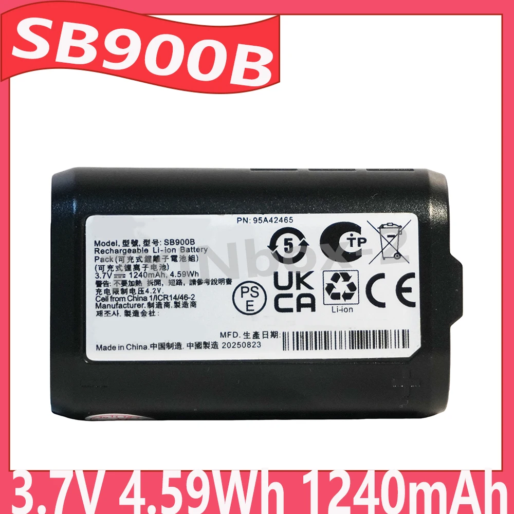 

SB900B 3.7V 4.59Wh 1240mAh Battery For Shure UR5 AD1AD2AD3ULX-D QD、UD、AD、P9RA、P10R microphone battery SBC200 SBC800 SB900B-A