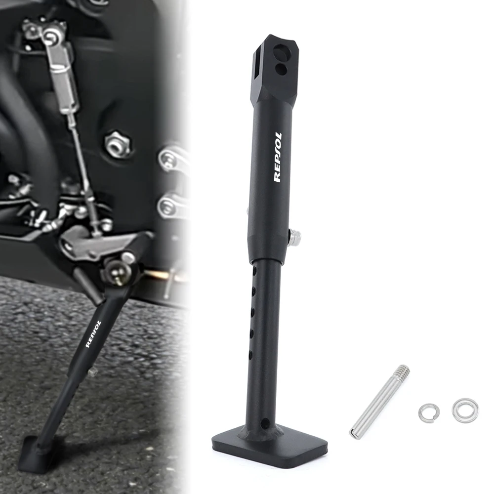Motorcycle Adjustable Kick Stand Side Stand Fit For CBR600RR 2007-2026 CBR 600RR Kickstand Foot Support Lowering Kit Aluminum