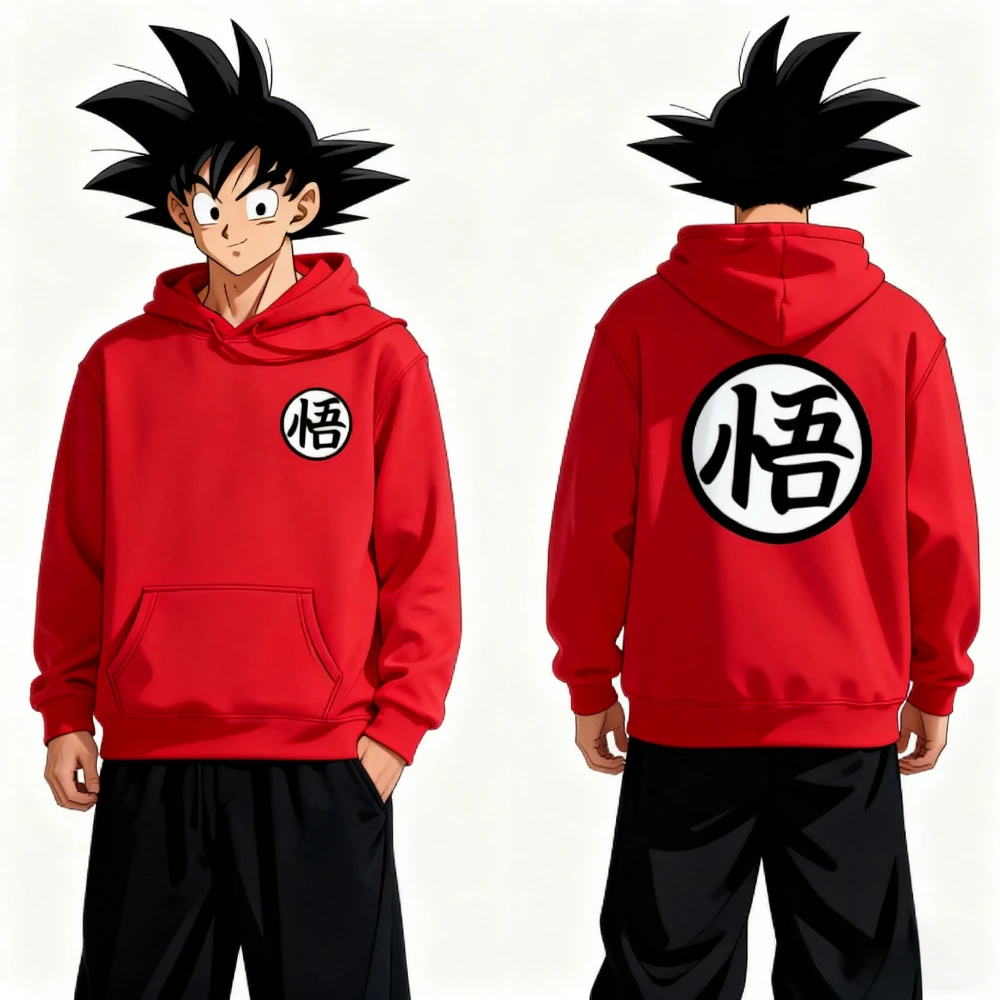 

New Dragon Ball Men's and Women's Anime Hoodies, Wukong Printed Harajuku Hoodies, Sweatshirts, Hoodies, Sports Street Style