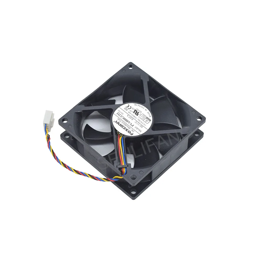 Ventilador para FOXCONN 8025, Refrigeração PWM 03VRGY, PVA080G12Q, 4 Linhas, 8cm, DC 12V, 0.65A, 80x80x25mm, Novo