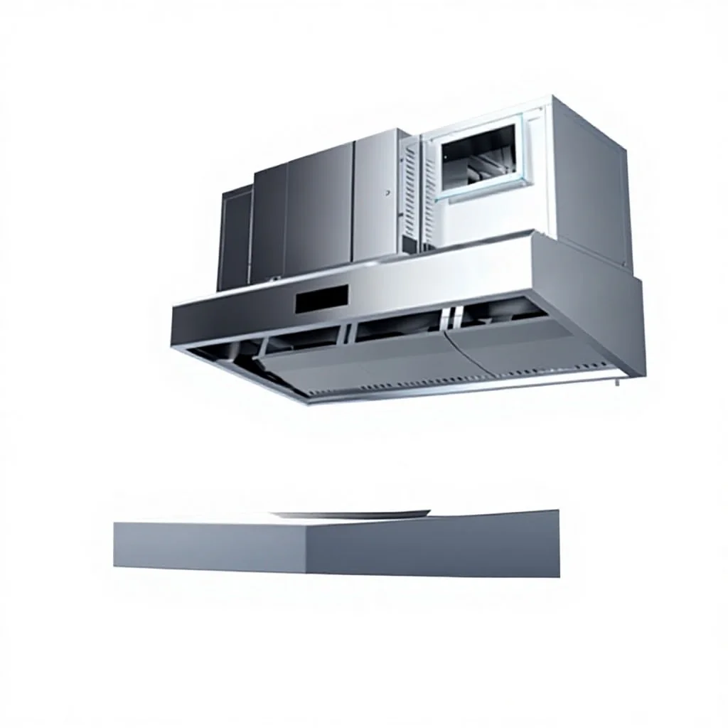 Commercial Kitchen Range Hood with Direct-Discharge Oil-Fume Purification Eco-Friendly Smokeless All-in-One Machine
