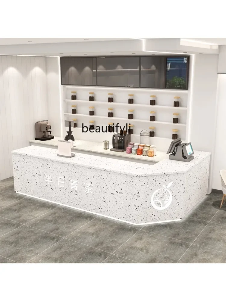 

PP Beauty Salon Clothing Store Simple Bar Counter Hairdressing Nail Salon Cashier Company Reception Counter