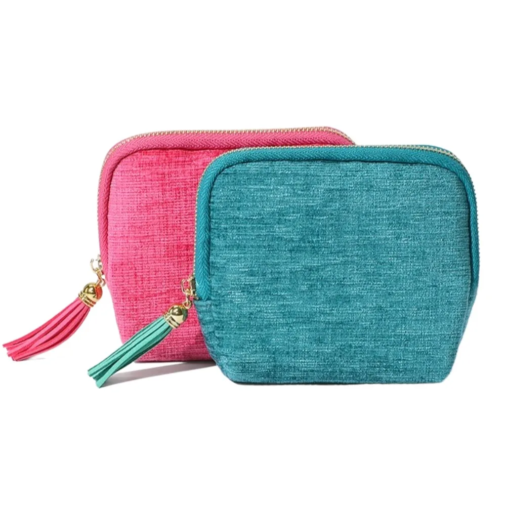 

Purse Five-Layer Jewelry Packing Bag Tassel Velvet Jewelry Storage Bag Organizer Zipper Jewelry Holder Bracelets