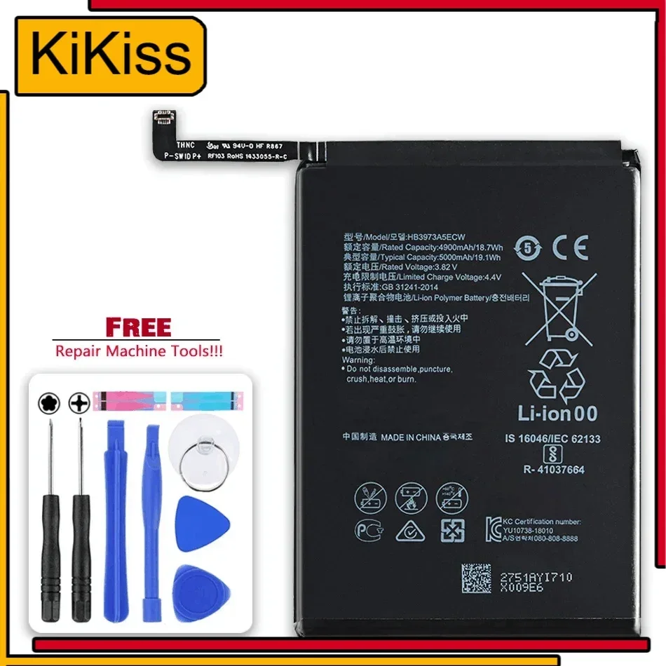 Battery HB3973A5ECW/HB4073A5ECW 5000Mah For Huawei Mate 20 X 20X/For Note 10 Note10/For Honor 8X Max 8Xmax Bateira