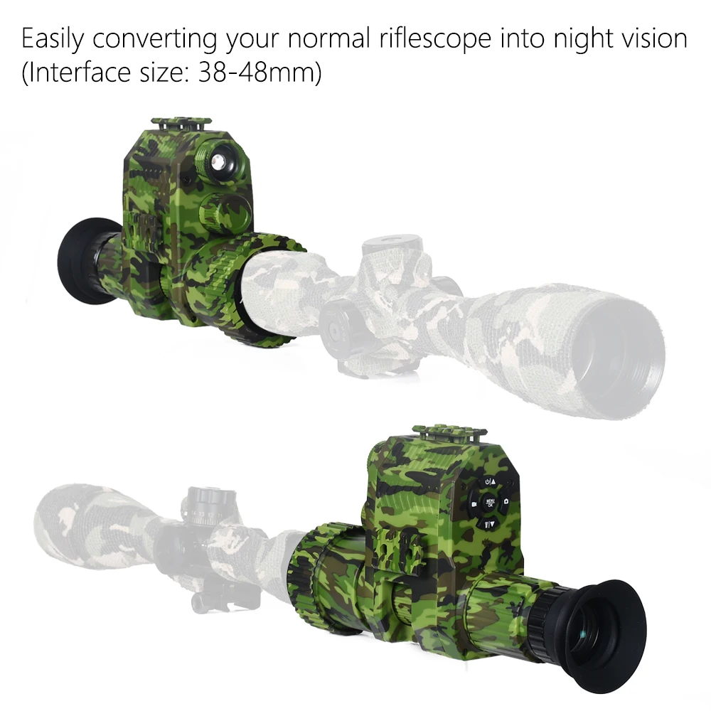 NK007 Series Night Vision Monocular Scope Hunting Camera HD 1080P Video Photo Infrared IR Day Night Dual Use in Darkness 400m