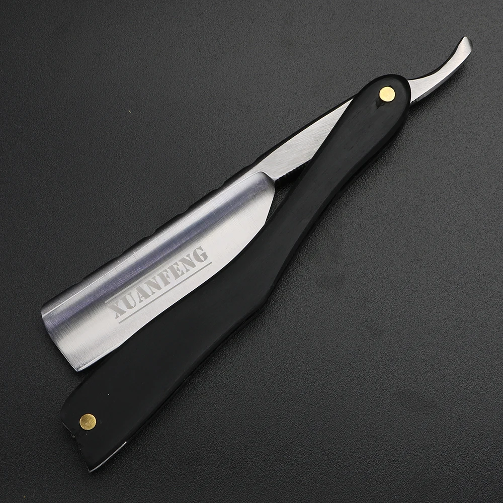 Ebony Men's Razor Folding Razor Hardened Steel High Hardness Sharp Straight Razor