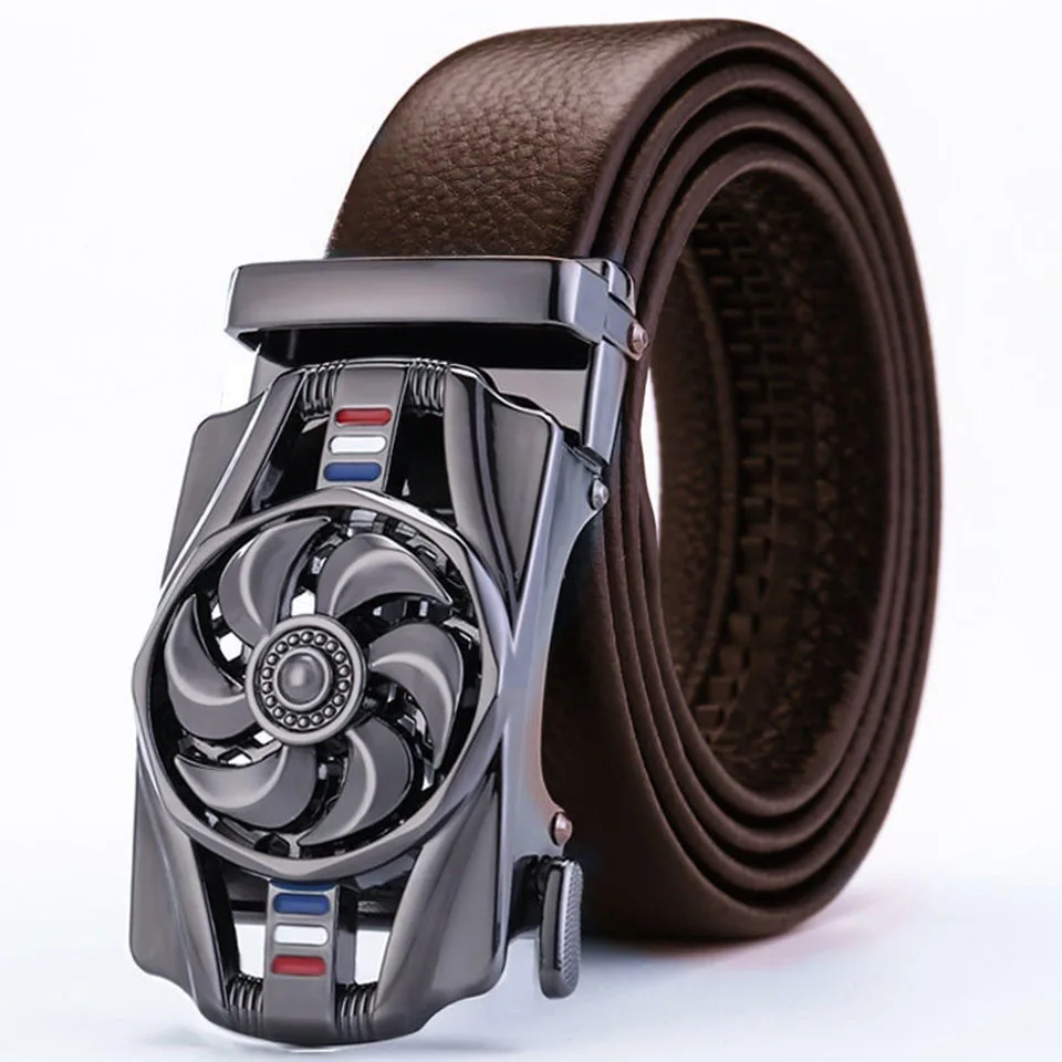 

Rotating Automatic Buckle Waist Belt Korean Version High-Quality Men's And Women's Leisure Travel Minimalist Design Waist Belt