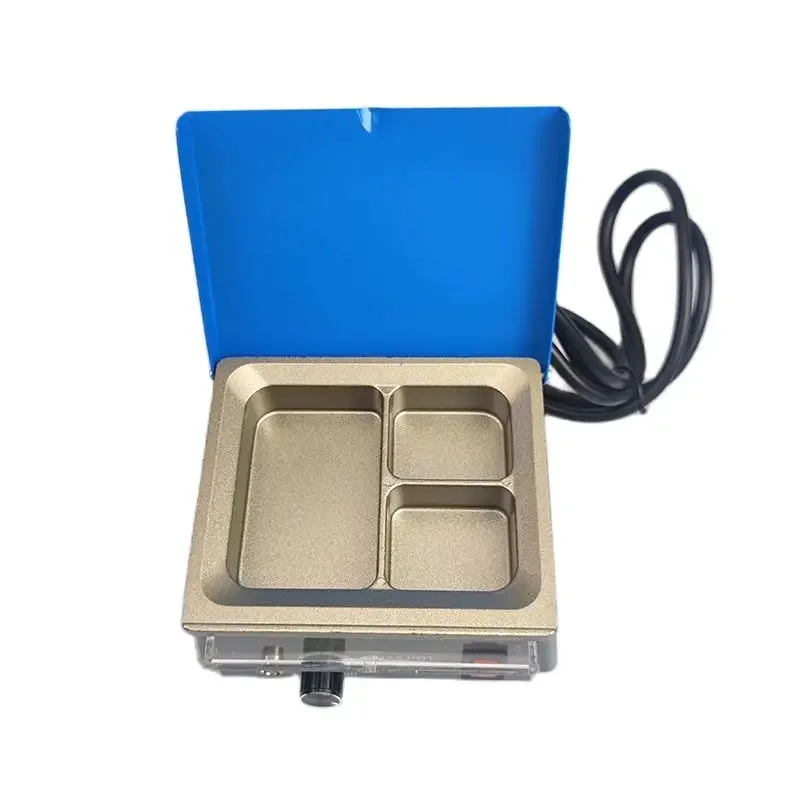 Dental Wax Pot Three-slot Melting Device Thermoregulation 30-130℃ 300W for Dentistry Technician Lab Tool Supplies Equipment